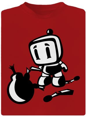 Bomberman pánske športové tričko Red Mal