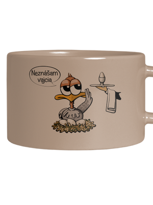 Neznášam vajcia hrnček makronka Brown Macaron