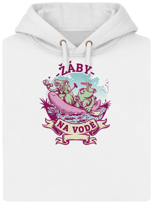 Žaby na vode unisex mikina premium Snowwhite