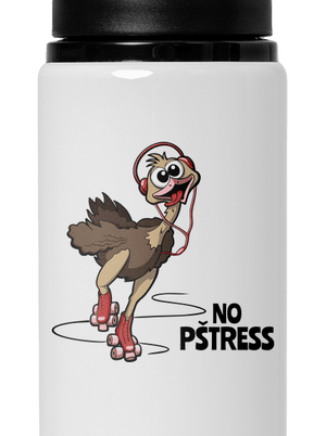 No pštress flaša na vodu White