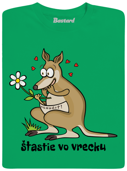 Šťastie vo vrecku pánske tričko Kelly Green