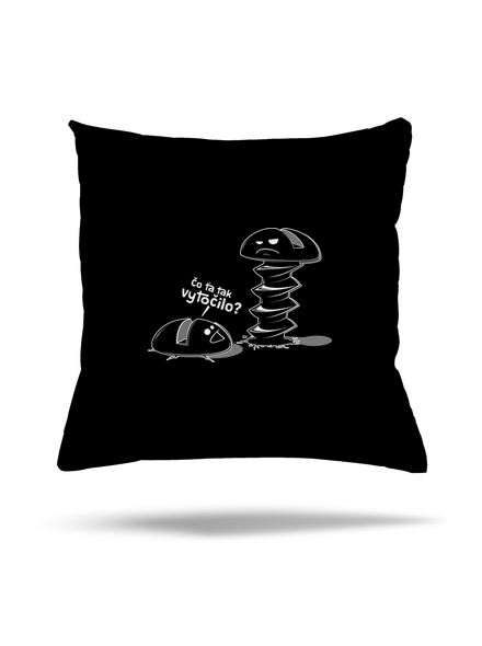 Vytočený vankúš Black