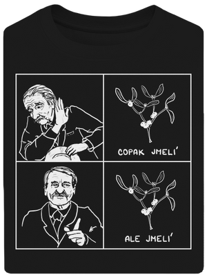 Cimrman: Copak jmelí unisex tričko oversized Black