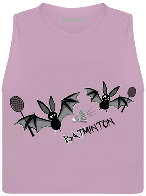 Batminton dámske tielko voľné Lilac