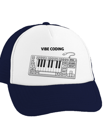 Vibe coding šiltovka truckerka French Navy cap