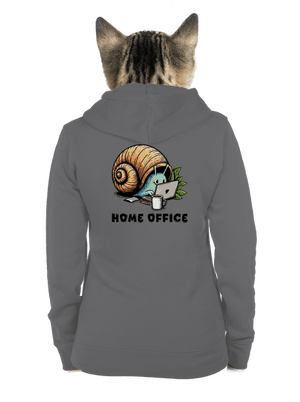 Slimákov home office dámska mikina na zips Steel Gray