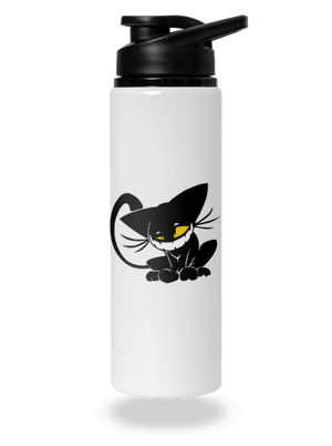 Evil cat flaša na vodu White