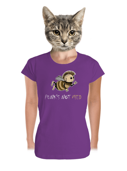 Punks Not Med dámske tričko prémium Purple