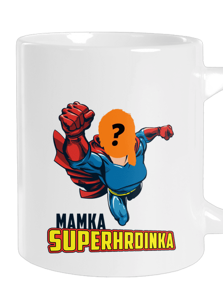 Mamka superhrdinka veľký hrnček White