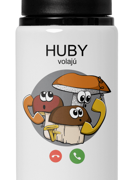 Huby volajú flaša na vodu White
