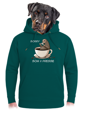 V presse unisex mikina premium Emerald Green