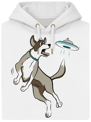 Lietajúci tanier unisex mikina premium Snowwhite