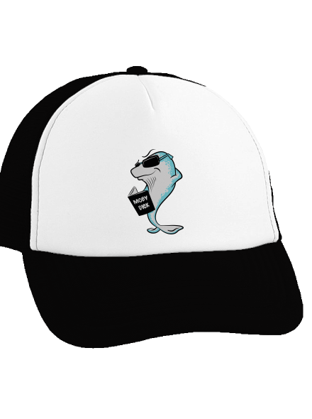 Moby Dick šiltovka truckerka Black cap