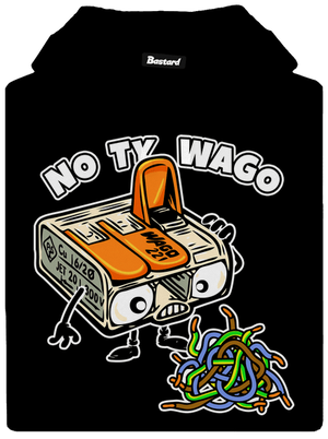 Wago svorka pánska mikina klokanka Black