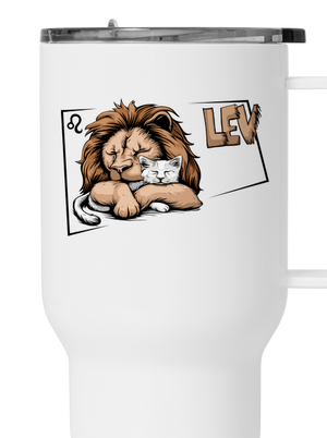 Mačací horoskop: Lev termohrnček White