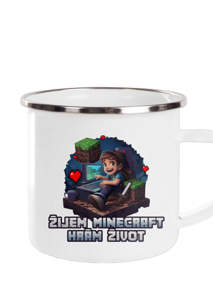 Žijem Minecraft plecháčik White