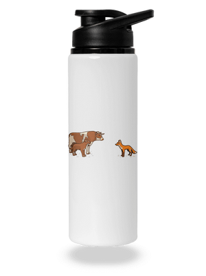 Vůl, pes a vulpes flaša na vodu White