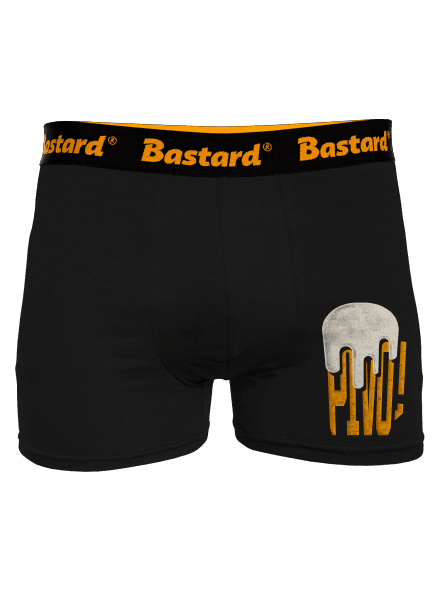 Nápis Pivo boxerky Black