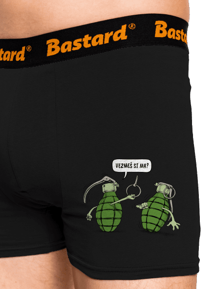 Granáty boxerky Black
