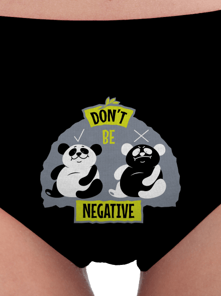 Don't be negative dámske nohavičky Black