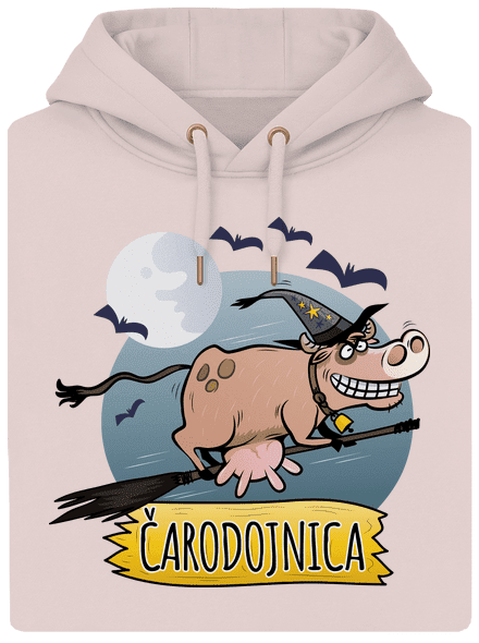 Čarodojnica unisex mikina premium Rose Chalk