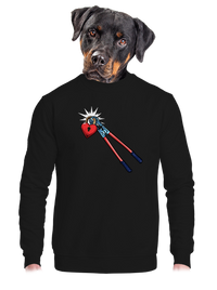 unisex mikina bez kapucne