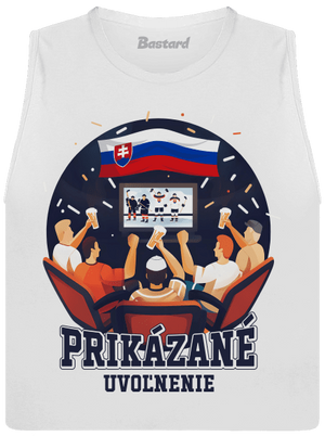 Prikázané uvoľnenie dámske tielko voľné White