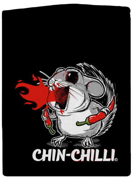 Chinchilli pánska mikina na zips Black
