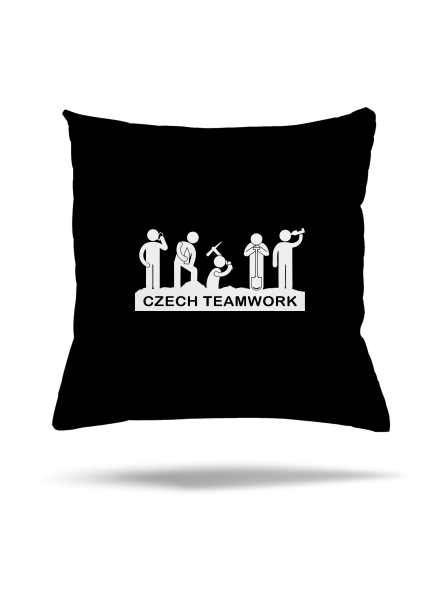 Czech Teamwork vankúš Black
