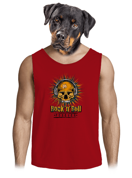 Rock'n'Roll forever pánske tielko Red