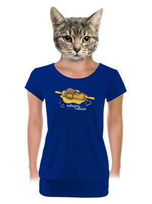 Milujem váľanie dámske tričko s lemom Royal Blue Mal