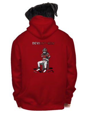 DeviAnt-man pánska mikina na zips Red