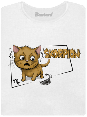 Mačací horoskop: Škorpion dámske tričko prémium White