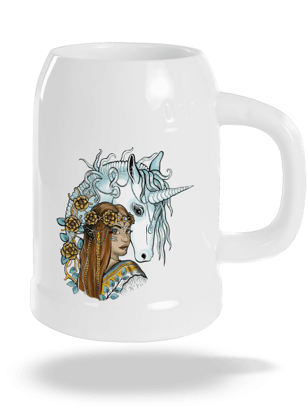 Elfka s jednorožcom polliter White