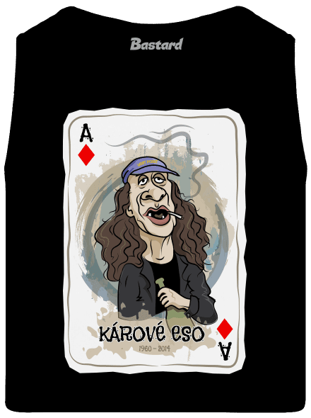Kárové eso pánske tielko Black