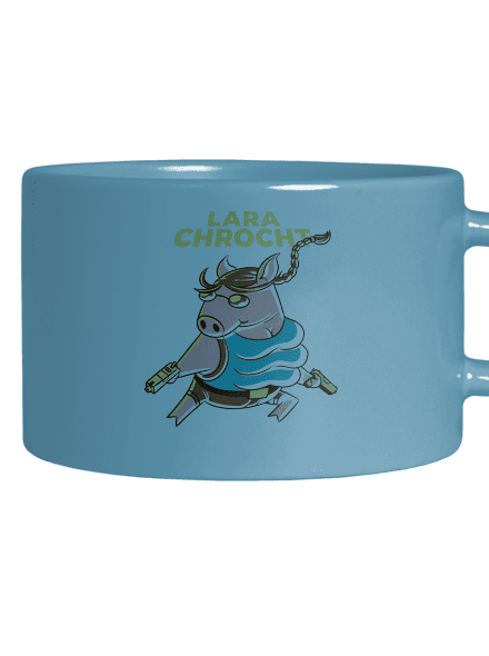 Lara Chrocht hrnček makronka Blue Macaron