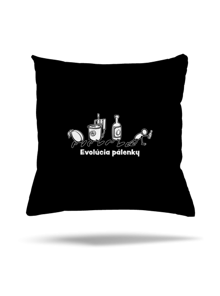 Evolúcia pálenky vankúš Black