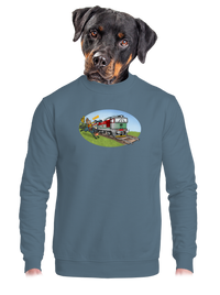 unisex mikina bez kapucne