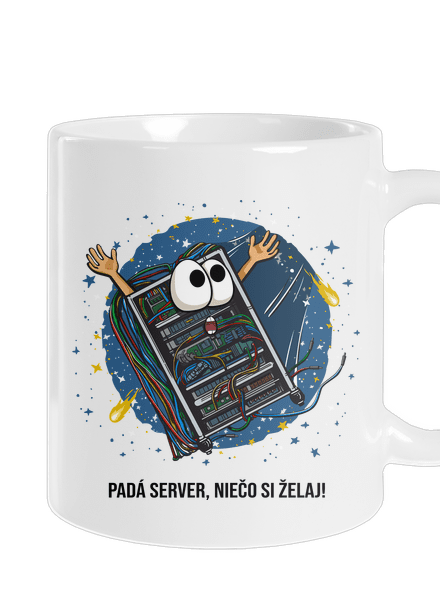 Padá server klasický hrnček White