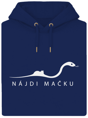 Nájdi mačku unisex mikina premium Navy