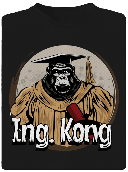 Ing. Kong pánske športové tričko Black