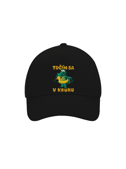 Točím sa v kruhu šiltovka baseballka Black