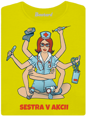 Sestra v akcii dámske tričko prémium Lemon