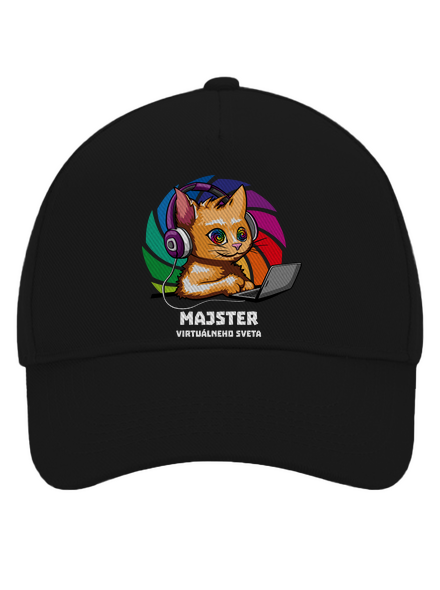 Majster virtuálneho sveta šiltovka baseballka Black
