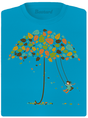 Radosť z jesene dámske športové tričko Blue Atol