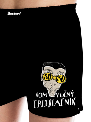 Večný tridsiatnik pánske trenky Black