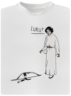 Luke a Leia detské športové tričko White