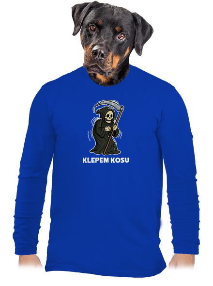 Klepem kosu pánske dlhý rukáv Royal Blue