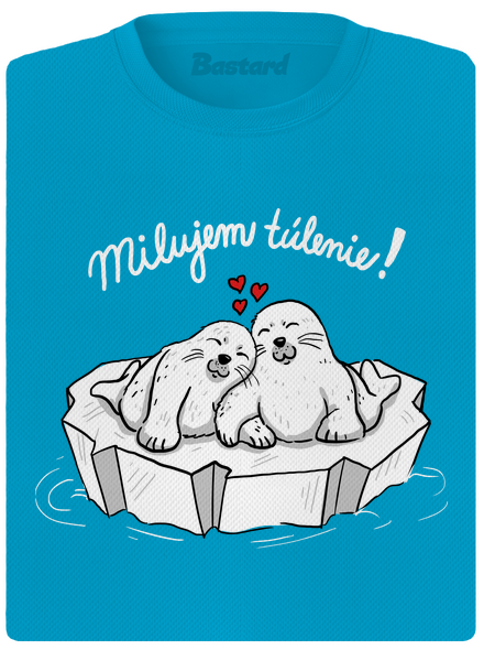 Milujem túlenie dámske športové tričko Blue Atol