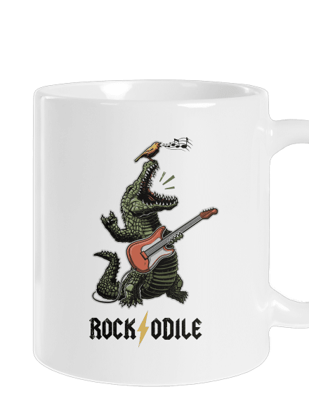 Rockodile klasický hrnček White